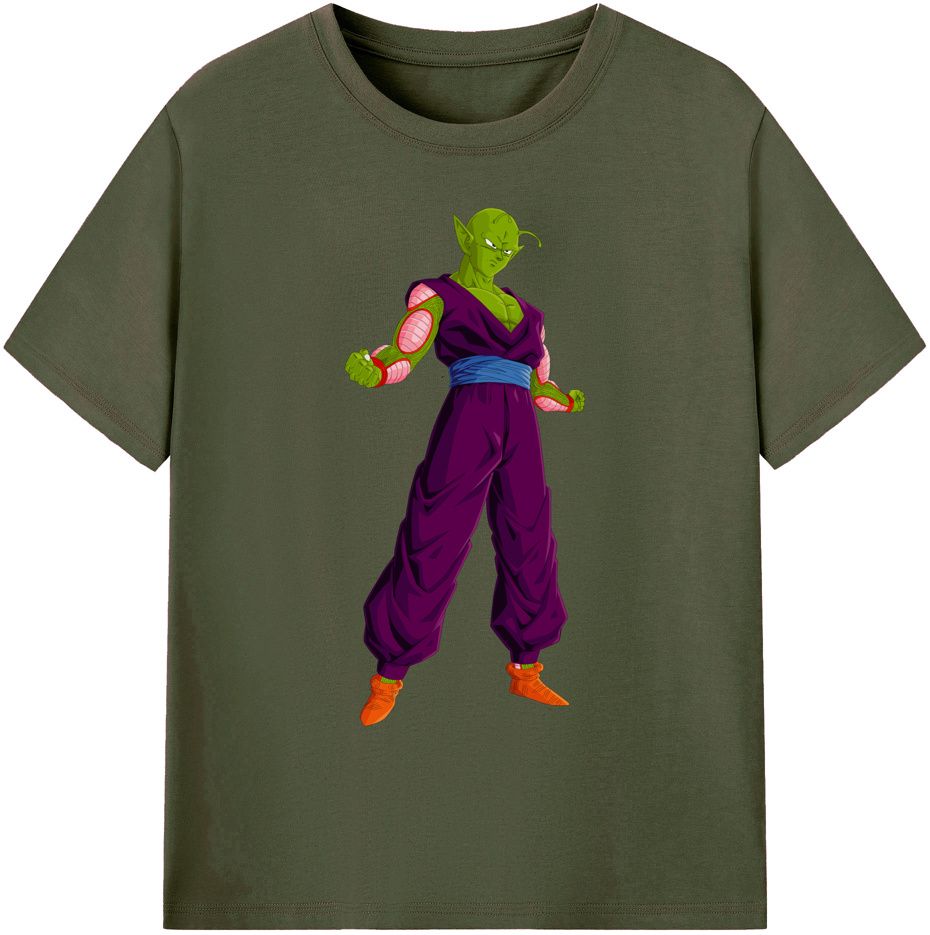（画像用） ドラゴンボール ピッコロ DRAGON BALL Piccolo 綿100％ メンズ半袖Tシャツ｜肌触りやわらか＆通気性